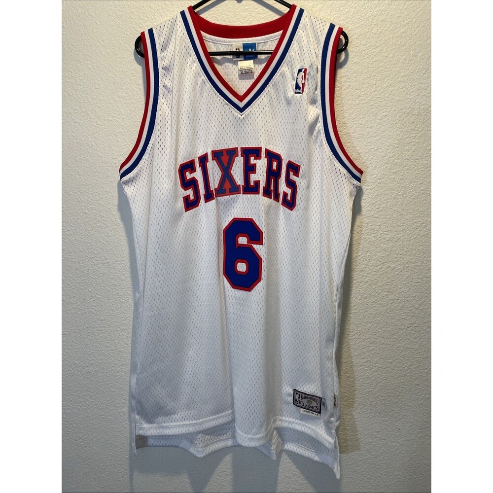 Philadelphia 76ers Julius Erving Adidas White Hardwood Classics Swingman Jersey